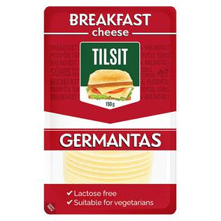 GERMANTO pjaustytas sūris TILSIT, 45% rieb. s.m., 150 g