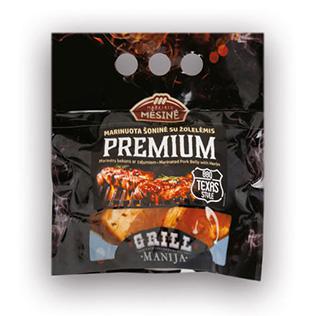 Marin. kiaulienos šoninė su žolelėmis PREMIUM GRILL MANIJA, 1 kg/pak.