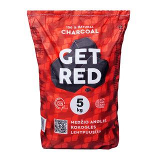 Medžio anglys GET RED, 5 kg
