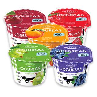 VILKYŠKIŲ jogurtas su skoniais, 5 rūšių, 200 g