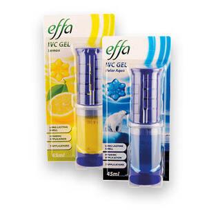 Tualetų valiklis-gaiviklis EFFA (2 rūšių), 45 ml/pak.