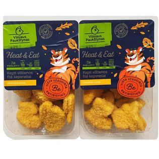 Prekė: Kepti vištienos filė kepsn. džiūv. HEAT & EAT, KIDS 520 g/pak.