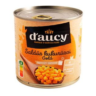 Konservuoti saldieji kukurūzai D'AUCY, 340 g