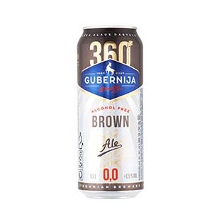 Nealkoholinis alus GUBERNIJA BROWN ALE, 0,5 l/skard.