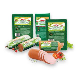 Dešrai, dešrelėms ir virtam paštetui PAGAMINTA BE KONSERVANTŲ (6 rūšių), 150–500 g