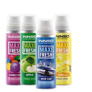 Automobilių kvapiklis WINSO MAXI FRESH SPRAY (įv. rūšių), 75 ml/pak.