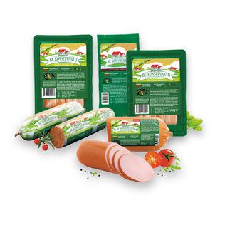 Prekė: Dešrai, dešrelėms ir virt. paštetui PAGAMINTA BE KONSERVANTŲ (6 rūšių), 150-500 g