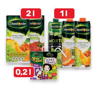 Sultims, nekt. ir sulčių gėr. ELMENHORSTER (įv. rūšių), 0,2 l-2 l