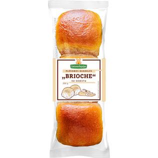 Plėš. bandel. BRIOCHE LIETUVOS KEPĖJAS, su sviestu, 200 g