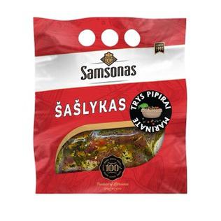 Atšaldytas kiaulienos šašlykas TRYS PIPIRAI, 800 g