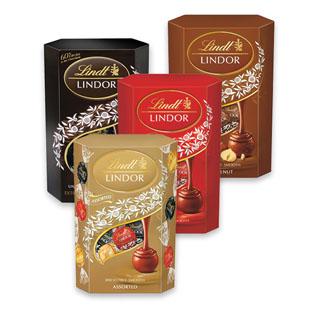 Prekė: Šokolado rutuliukai LINDT LINDOR (4 rūšių), 200 g