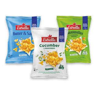 Lygaus pjaust. sviesto ir drusk., vov. ir sūr. pad. arba agurk. ir griet. sk. bulvių trašk. ESTRELLA, 170 g