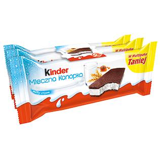 Batonėlis su pienu KINDER MILK SLICE, 84 g/pak.