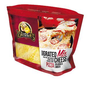 Rinktinių tarkuotų sūrių mišinys picai DŽIUGAS, 43% rieb., 250 g