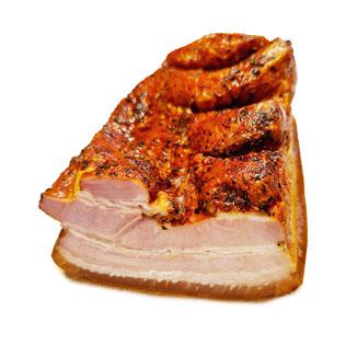 Karštai rūkyta MEGĖJŲ šoninė, I r., 1 kg