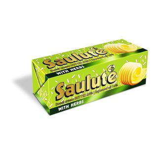 Tepiųjų riebalų mišinys SAULUTĖ Su žolelėmis, 66% rieb., 100 g