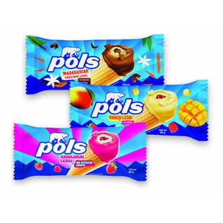 Grietininiai ledai vafliniams ragelyje POLS, 150 ml