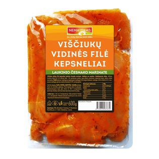 Prekė: Viščiukų vidinės filė kepsneliai laukin. česnak. marin., 600 g