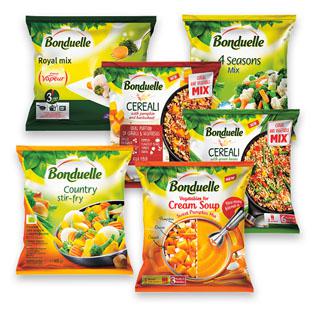 Prekė: Šaldytiems daržovių mišiniams BONDUELLE (6 rūšių), 400 g