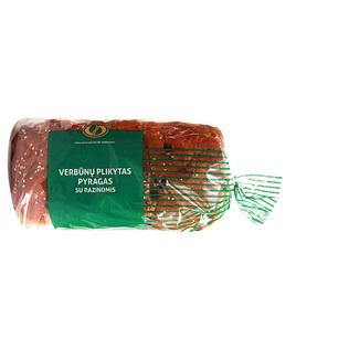 VERBŪNŲ pyragas plikytas su razinomis, 650 g