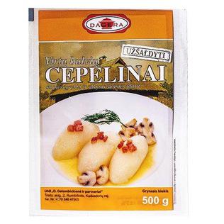 Šald.virt.bulvių cepelinai su pievagr. ir rūk. šon. įd. DAGERA, 500 g