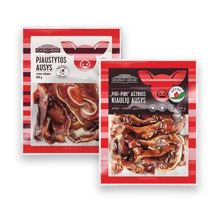 Virtos rūkytos pjaustytos kiaulių ausys (2 rūšių), 200 g