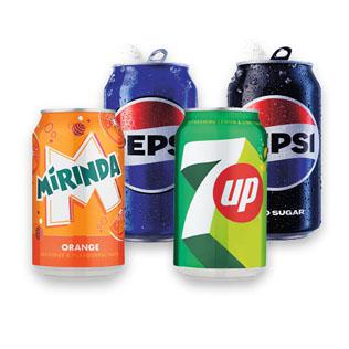 Gaiv.gaz.gėrimas PEPSI-COLA, PESPI MAX, 7UP, MIRINDA