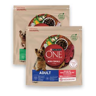 Šunų ėdalas PURINA ONE MINI sausas (2 rūšių), 1,5 kg