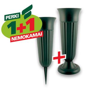 Plastikinė vaza pastatoma art. UG-NF026 arba įsm.art. UG-NF027, 10,6 cm, 1 vnt.