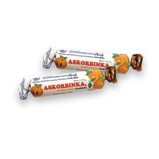 Apelsinų sk.maisto papildas ASKORBINKA, 10 tab./pak.