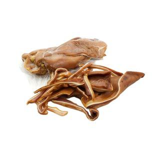 Prekė: Rūkytos-virtos kiaulių ausys pjautos pusiau, 1 kg