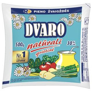 DVARO natūral. grietinė, 30% rieb., 500 g