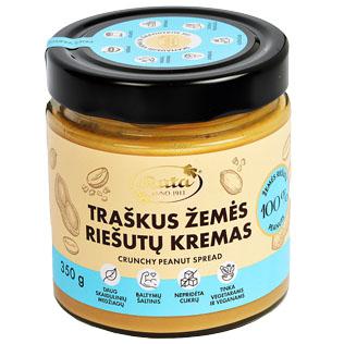 Žemės riešutų kremas RŪTA, traškus, 100%, 350 g