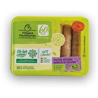 Šv. vištienos dešrelės su žolelėmis, 400 g/pak.