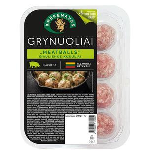Kiaulienos mėsos kukuliai MEATBALLS GRYNUOLIAI, 300 g
