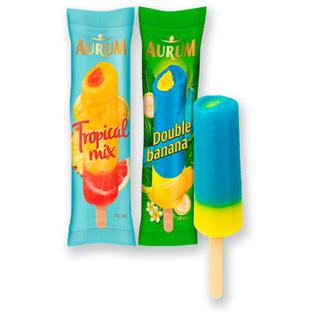 Valgomieji ledai AURUM ant pagal., 2 rūšių, 70 ml/vnt.