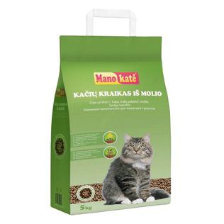 Prekė: Kačių kraikas MANO KATĖ natūralus iš molio, 5 kg