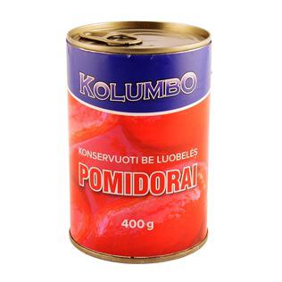 KOLUMBO konservuoti pomidorai be luobelės, 400 g