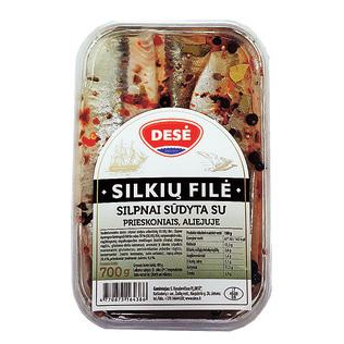 Silpnai sūdyta silkių filė su prieskoniais DESĖ, 700 g
