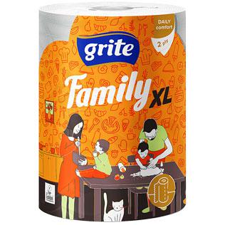 Popieriniai rankšluosčiai GRITE FAMILY XL, 2 sl., 1 rit.