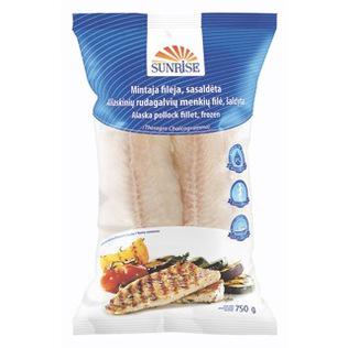 Šald. aliask. rudagalv. menkių filė SUNRISE, 750 g