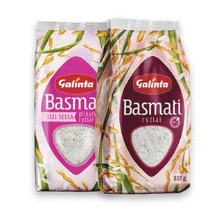 Ryžiai GALINTA BASMATI (2 rūšių), 800 g