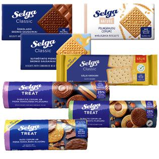 Sausainiai SELGA (įv. rūšių), 50-205 g