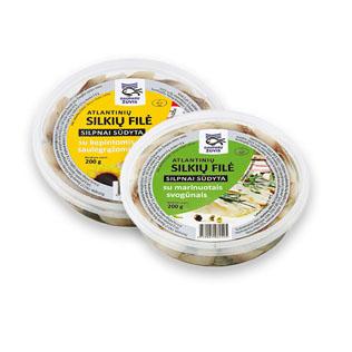 Silkių filė gabal. aliej. su saulėg. arba su svog. DAUPARŲ ŽUVIS, 200 g