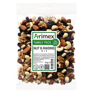 Riešutų ir razinų mišinys ARIMEX, 1 kg/pak.