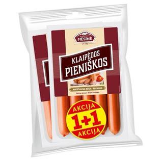 Rinkinys: virtos KLAIPĖDOS PIENIŠKOS dešrelės, 2 x 240 g/rink., 480 g