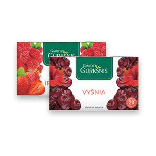 Arbata GAMTOS GURKŠNIS (įv. rūšių) 2 g x 20 vnt./pak.