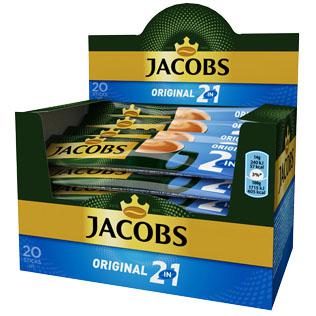 Tirpiojo kavos gėrimo dėžutė JACOBS 2IN1 ORIGINAL, 280 g/pak.