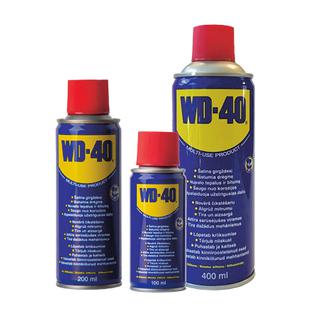 Universalioms auto. priemonėms WD-40, 100 ml, 200 ml, 400 ml