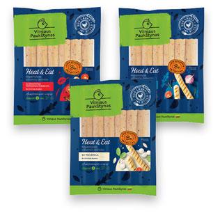 Prekė: Kepamosios dešrelės HEAT&EAT (3 rūšių), 270 g